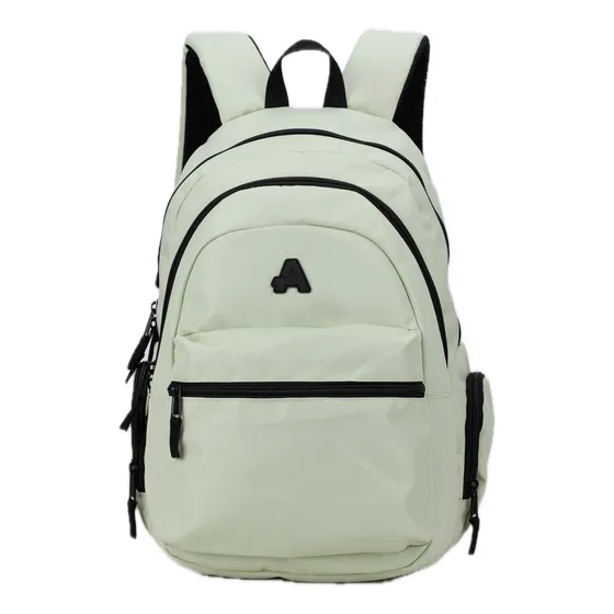 Mochila Estudiante Liceal Escolar Adulto Aoking Xn2619 Color Verde claro Diseño de la tela Lisa