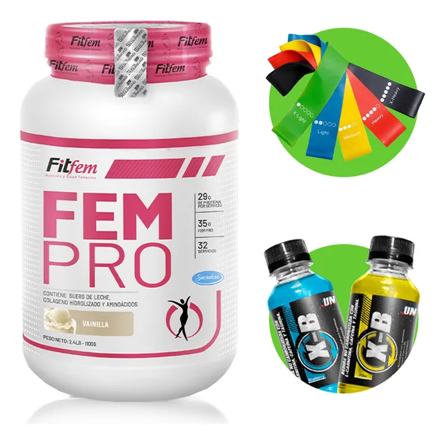 Proteina Fem Pro 1.1kg Vainilla Fit Fem + 01