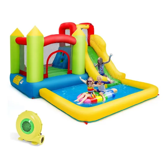 Honey Joy Casa Inflable Rebote Tobogan Acuatico Parque 5
