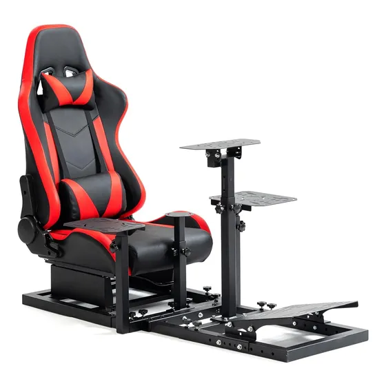 Cabina Simulador Vuelo Carrera Minneer Asiento Rojo Apto X56