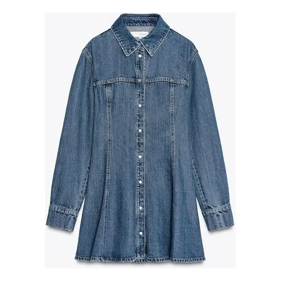 Zara Vestido Jean Mujer M/l