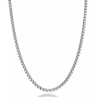 Collar Cadena Cuadrada 925 Plata Italia Collar Cadena Cuadrada 925 Plata Italia