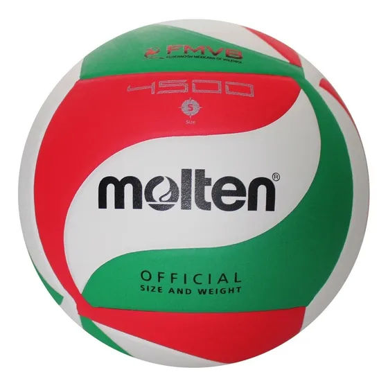 Balón Voleibol Molten V5m4500 Laminado Tricolor Número 5 Avalado Por La Fmvb