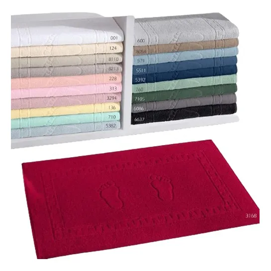 4 Toalhas Piso Pézinhos 45x70cm P/ Banheiro Cores Buettner