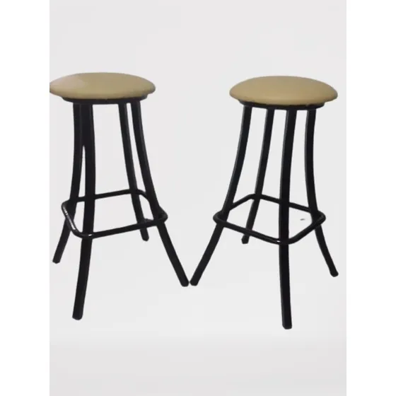 Taburete Silla Para Desayunador C/s Espalda Detubo Cuadrado