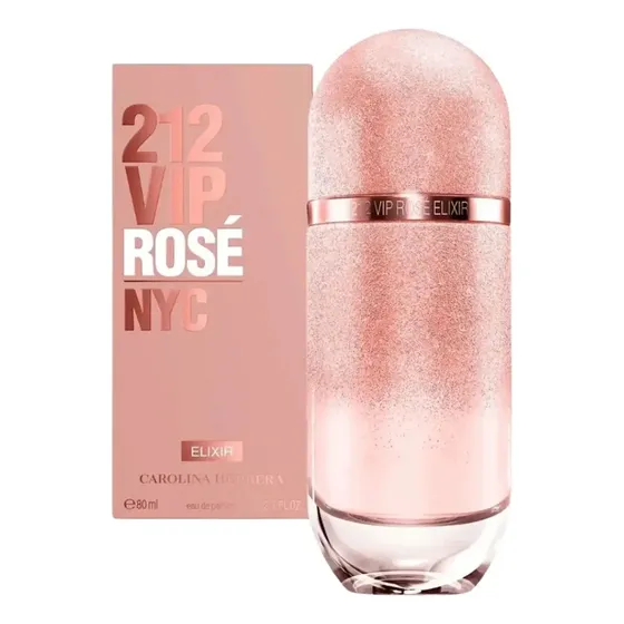 Perfume 212 Vip Rose Elixir De Carolina Herrera 80ml. Damas