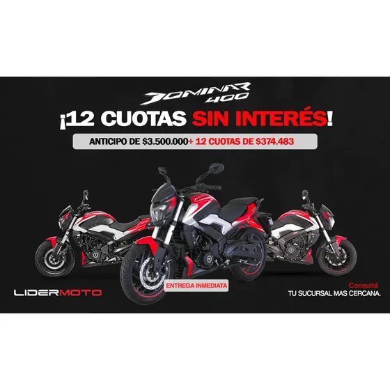 Bajaj Dominar 250 0km Créd. Prendario Lidermoto Quilmes