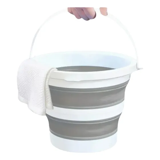 Balde Plegable Silicona 10litr 