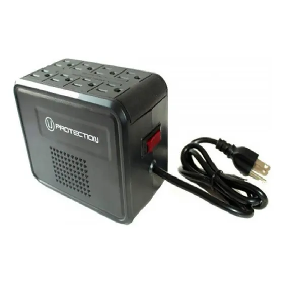 Regulador De Voltaje Para Computadoras 8 Tomas Pc-1500 Avr