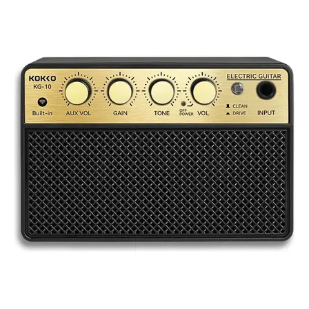 Mini Amplificador Guitarra Bluetooth Kokko Kg-10 10w Portátil Preto 3v