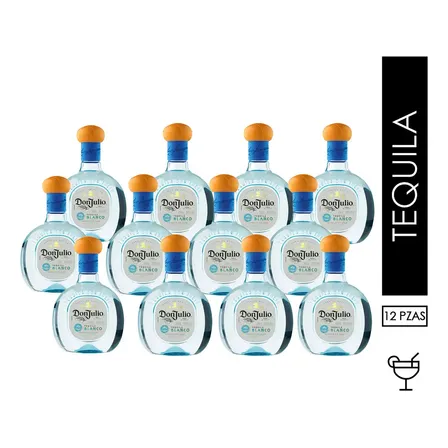 Pack De 12 Tequila Don Julio Blanco 700 Ml