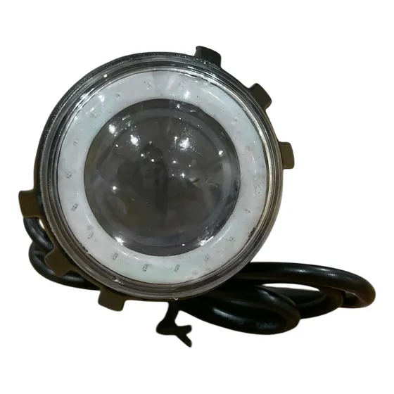 Faro Led Con Ojo De Angel Mini Azul Para Moto Auto Camioneta