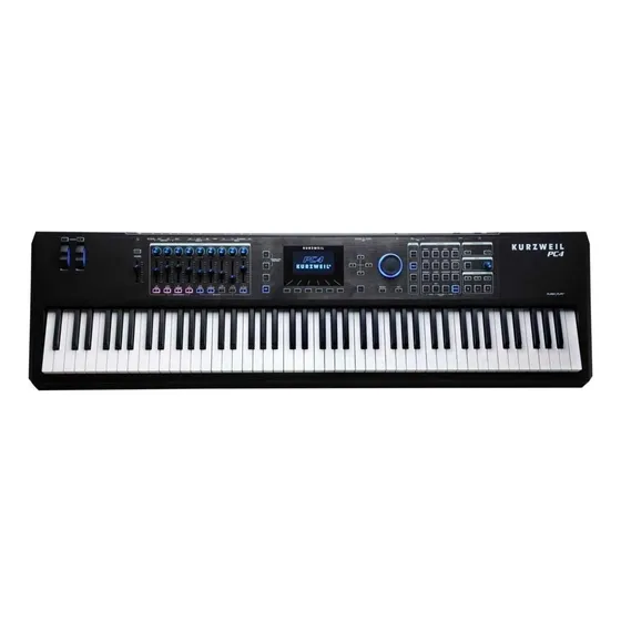 Teclado Sintetizador Workstation Kurzweil Pc4 - 7 Cor Preto