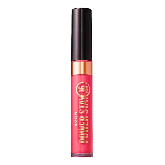Batom Líquido Matte Power Stay Rosa Super Malva 6ml - Avon