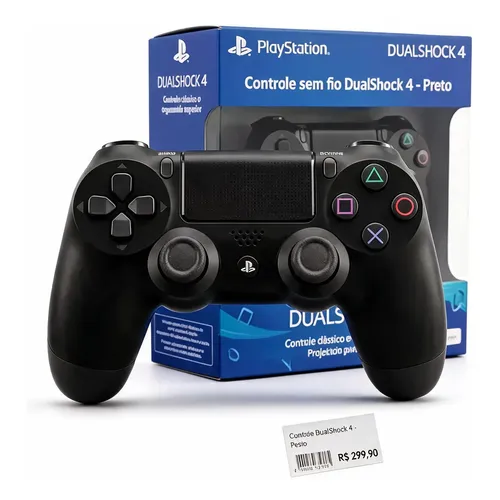 Controle Sem Fio Compatível Pc Raspberry Playstation 4 Ps4 Cor