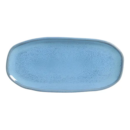 Jogo C/ 4 Travessas Oval Rasa Pequena Orgânico Breeze 23x11cm Porto Brasil