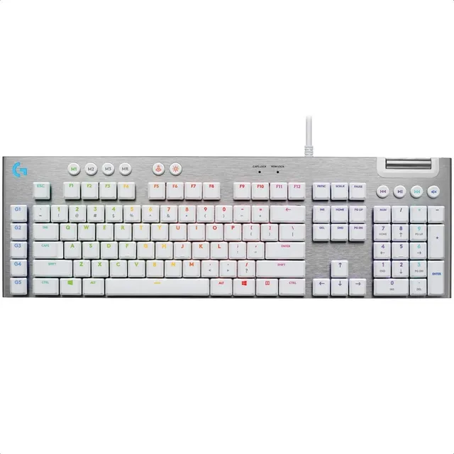 Teclado Logitech G815 Rgb Mecanico Rgb Alambric Gamer Blanco