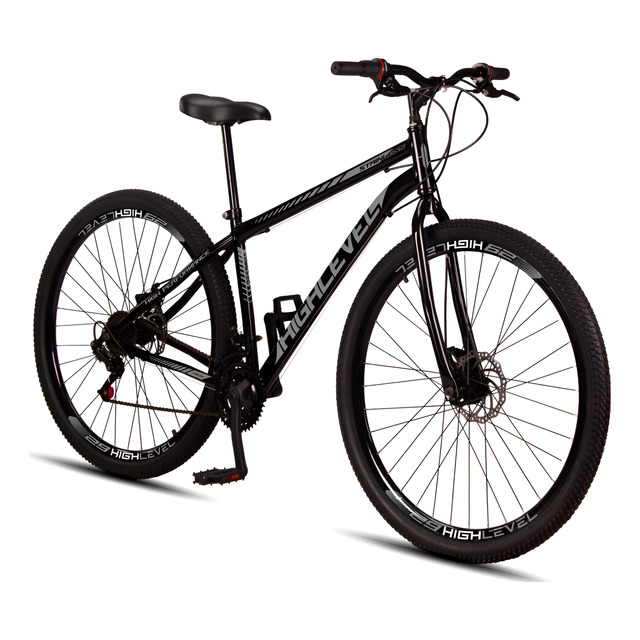 Bicicleta Aro 29 Mtb Aço Carbono Freios A Disco 21 Vel