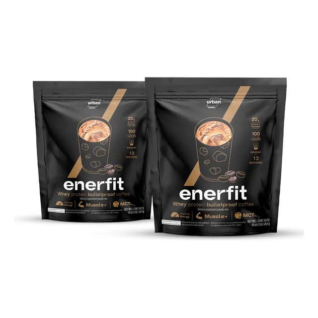 2 Pack Proteína Enerfit Whey Protein Coffee