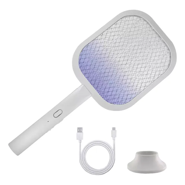 Raqueta Insectocutora Mata Moscas Mosquitos C/ Bateria Litio