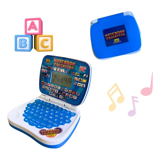 Laptop Infantil Educativo Menina Inglês Português Notebook