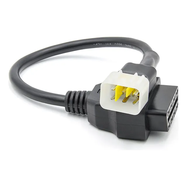 Adaptador Obd Motocicleta Para Delphi 6 Pine Cable Obd2