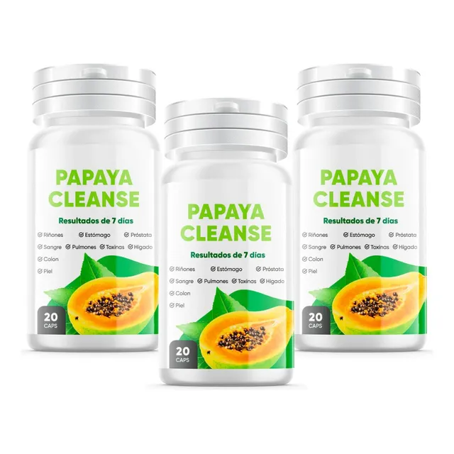 Pack 3x2 Suplemento Natural Papaya Cleanse