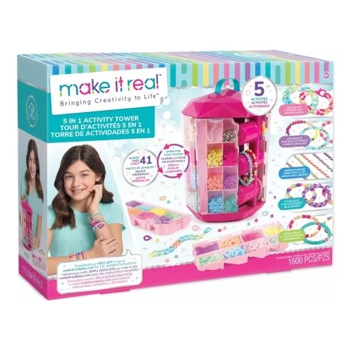Set Torre Para Crear Pulseras 5 En 1 Creatividad  Niñas