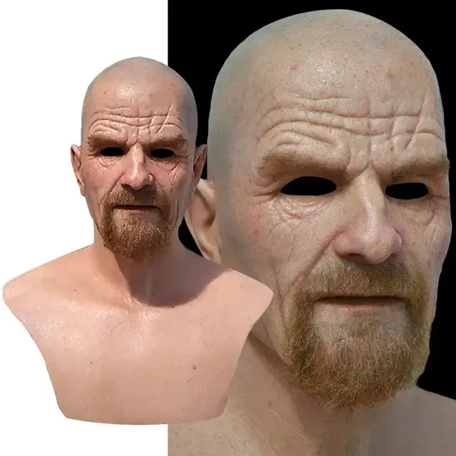 Funda Para Cabeza Real De Halloween Mr Mask 3d Blanca