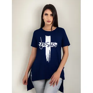 Camisetas Blusa Camisa Long Feminina Estampada Veste Legging Camisetas Blusa Camisa Long Feminina Estampada Veste Legging