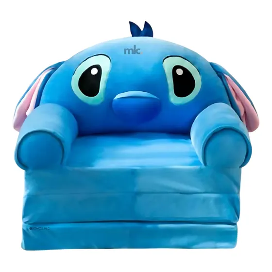 Sofá Stitch Cama Peluche Para Niños Colchoneta Guardería 