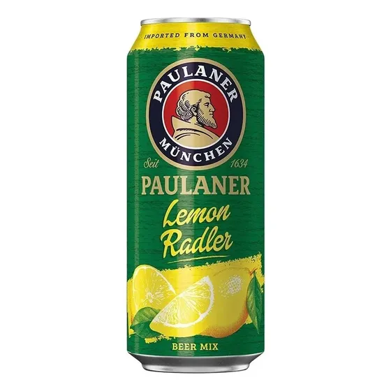 Cerveja Alemã Lemon Radler Lata 500ml Paulaner