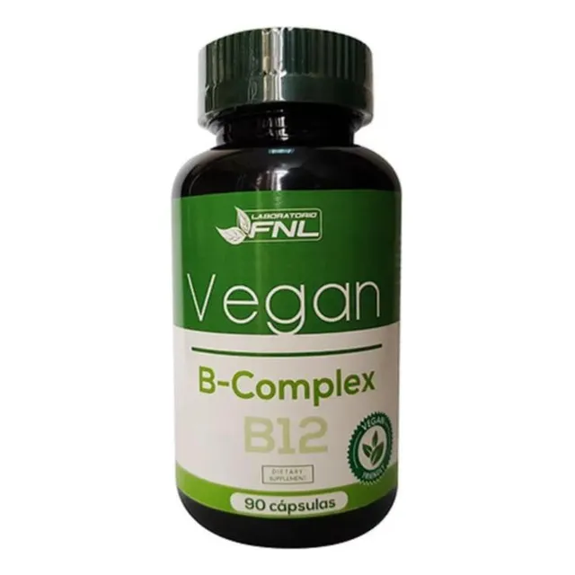Vitamina Complejo B2 B3 B12 Vegan Fnl 90 Caps