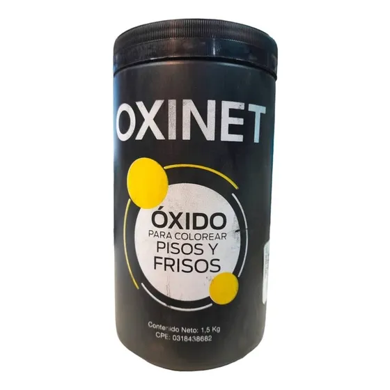 Óxido Para Pisos Y Friso De 1.5 Kg Oxinet Pote Oxido Negro