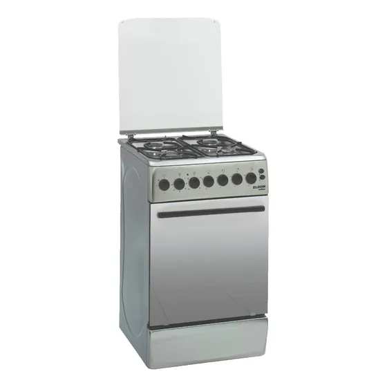 Cocina Eldom Milan Combinada Inox 4 Hornallas Color Acero inoxidable Tipo de conexión Gas envasado