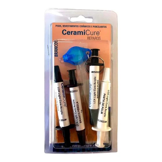 Kit Reparo Para Lascas Em Quartzo Silestone Branco
