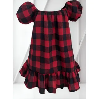 Vestido Ciganinha Infantil Menina Bloqueirinha Xadrez Vestido Ciganinha Infantil Menina Bloqueirinha Xadrez