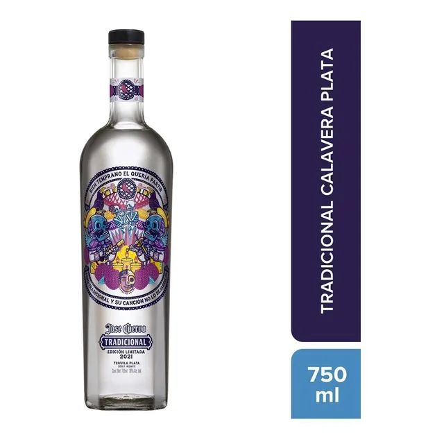 Tequila Jose Cuervo Plata Calavera 750ml