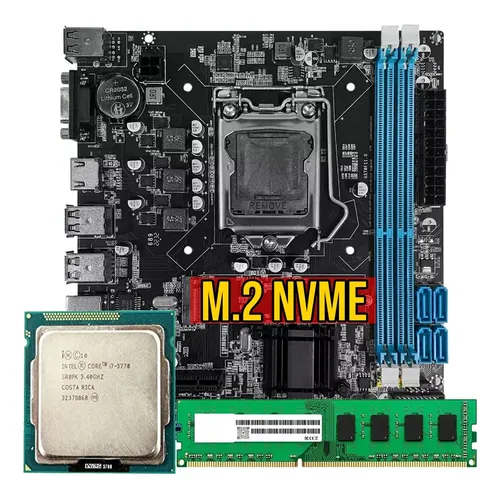 Kit Processador I7 3770 3.9 Ghz + Placa Mãe H61 + 16gb