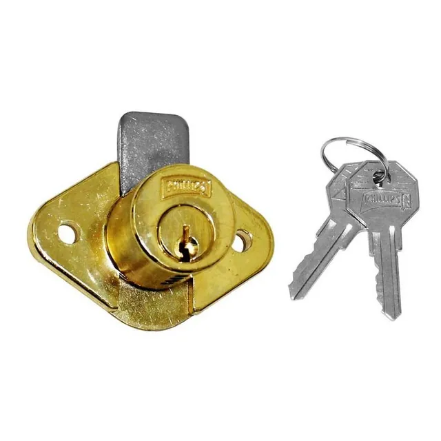 Cerradura Chapa Muebles Closet 250c Cromo Phillips