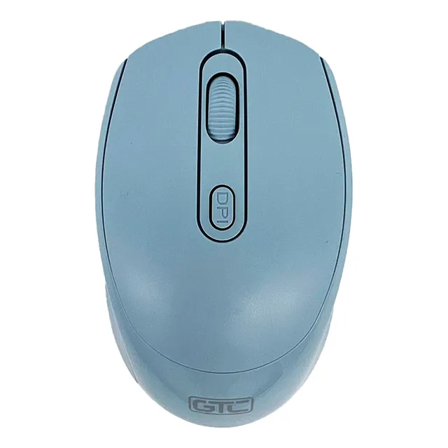 Mouse Inalambrico Gtc Mig-123 Optico 1600 Dpi Pc Notebook Color Azul