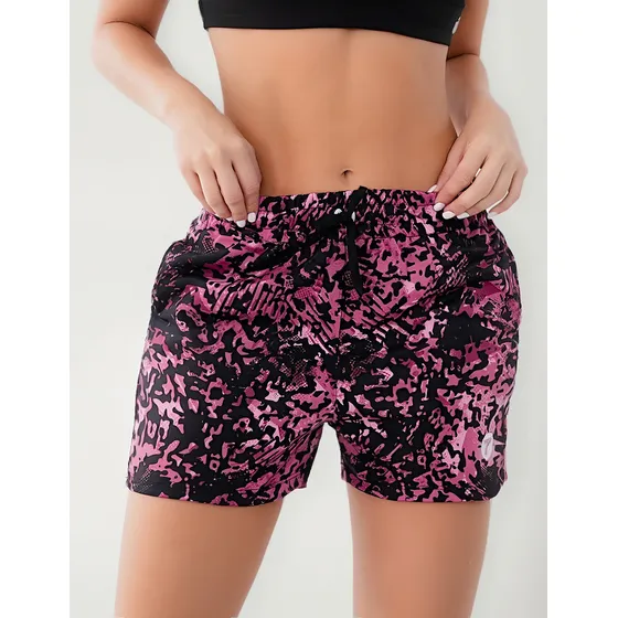 Short Deportivo Mujer Algodon Animal Print Gym Casual