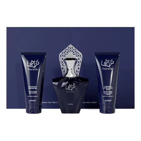Set De Regalo De Perfume Afnan Turati Homme Blue 100 Ml Con