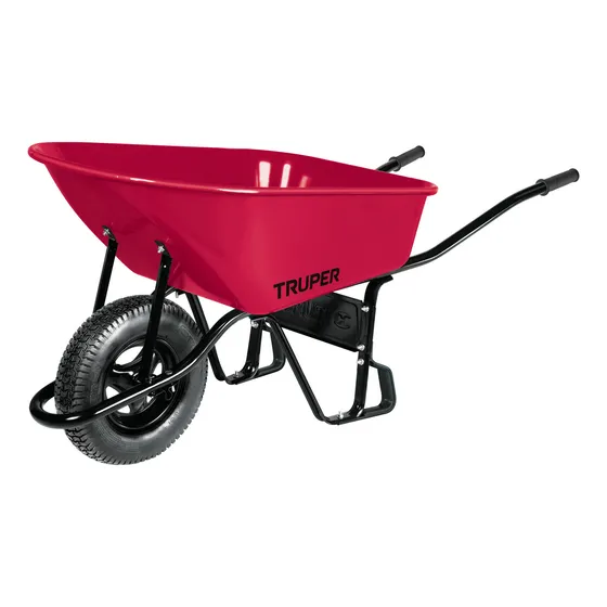 Carretilla Truper,bastidor Tubular,caucho Neumático Cat-60nd