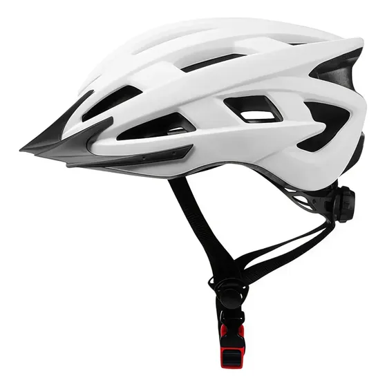 Capacete Ciclismo Mtb Ajustável Com Viseira Branco G