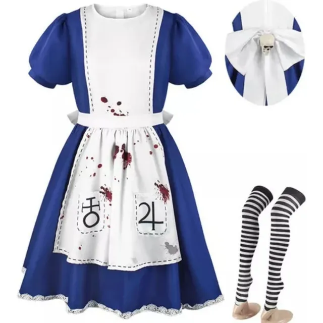 P Disfraz De Alice Madness Returns, Vestido De Bloody Alice