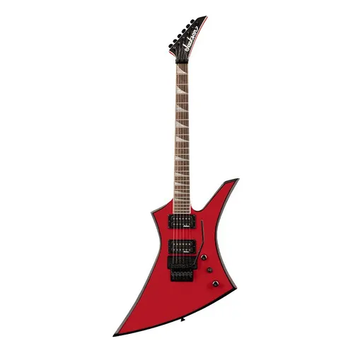 Jackson X Series Kelly Kex, Ferrari Red, guitarra elétrica, vermelha, material de escala, Laurel, orientação à direita
