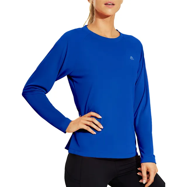 Haimont Camiseta Atletica Manga Corta Larga Para Mujer Solar