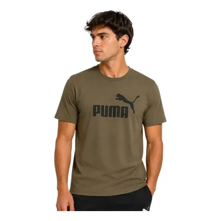 Camiseta Puma Ess No. 1 Logo Masculina Preto Liso G