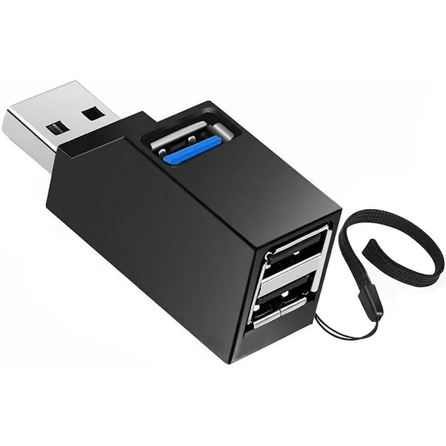 Mini Divisor Usb 3.0 De 3 Puertos Portátil,3 En 1 Hubs Usb
